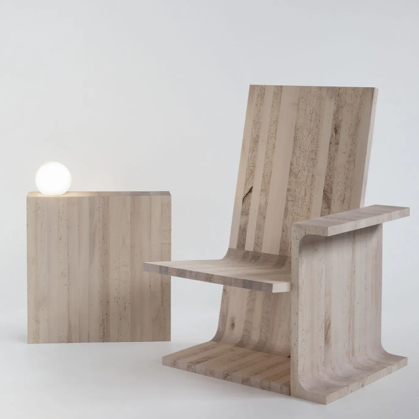 Poltrona in legno Bookroom di Gio Tirotto