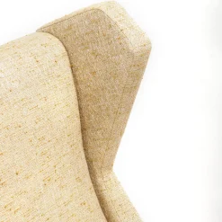 Poltrona in Lino Color Crema Alberto