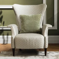 Poltrona in velluto jacquard