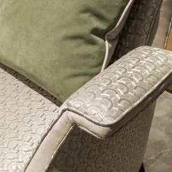 Poltrona in velluto jacquard