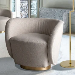 Poltrona Lady V Beige di Ciarmoli Queda Studio