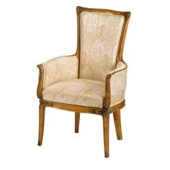 Poltrona Liberty bianco crema di Louis Majorelle