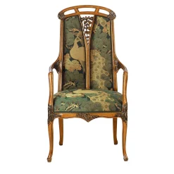 Poltrona Liberty francese verde pavone