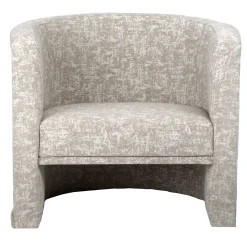 Poltrona Livio con dettagli in ottone dorato