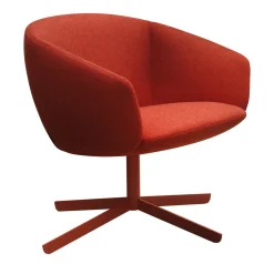 Poltrona lounge con schienale basso non rossa