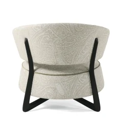 Poltrona Lounge Diana in Velluto Beige