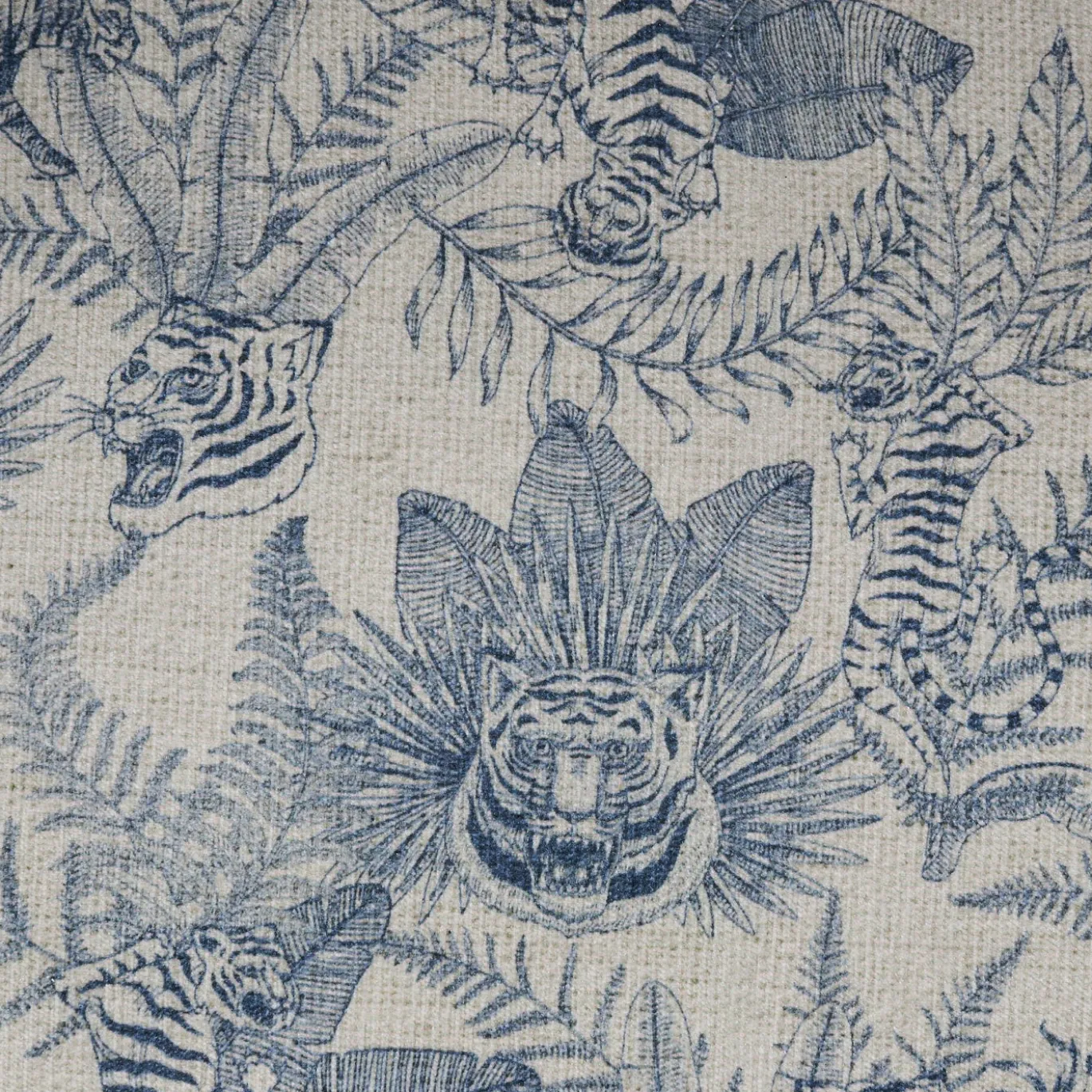 Poltrona Lounge Girevole Minerva con Motivo Animale Blu