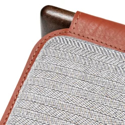 Poltrona Lounge Levante in Pelle Saddle Marrone di Massimo Castagna