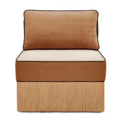 Poltrona Lounge Modular Bicolor Lilli con Frange