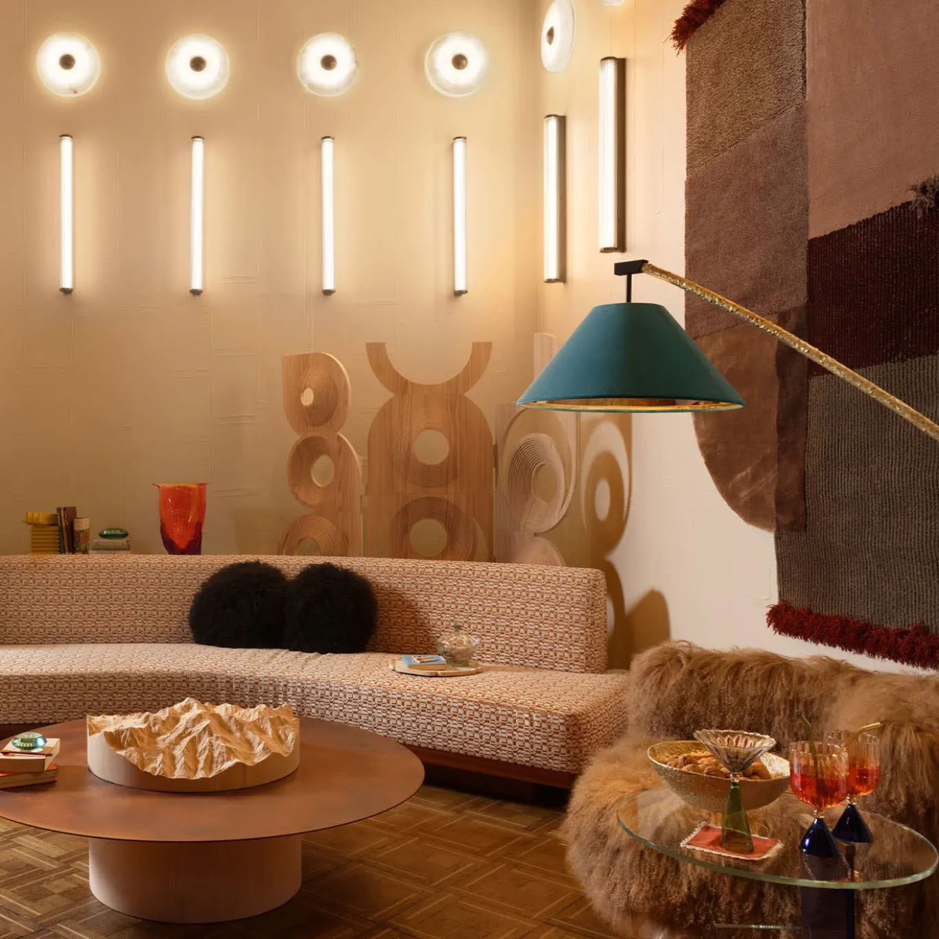 Poltrona Lounge Pemba Beige di Lorenza Bozzoli