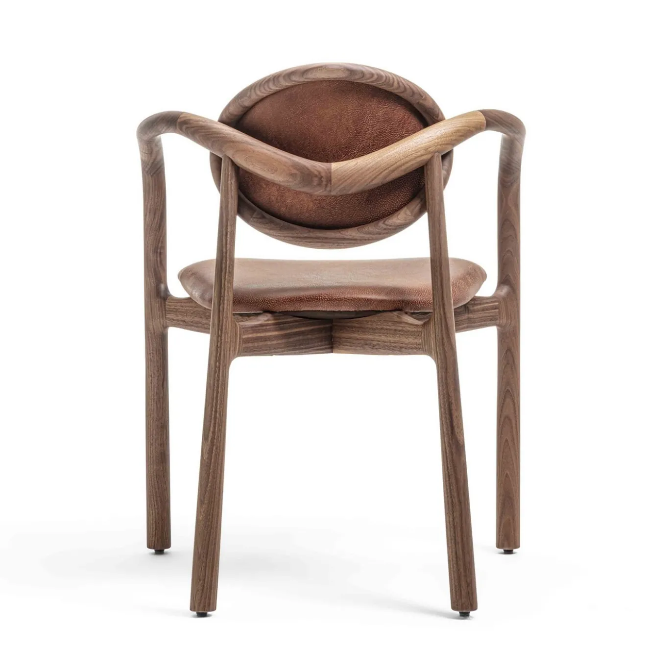 Poltrona Marlena in Pelle e Legno