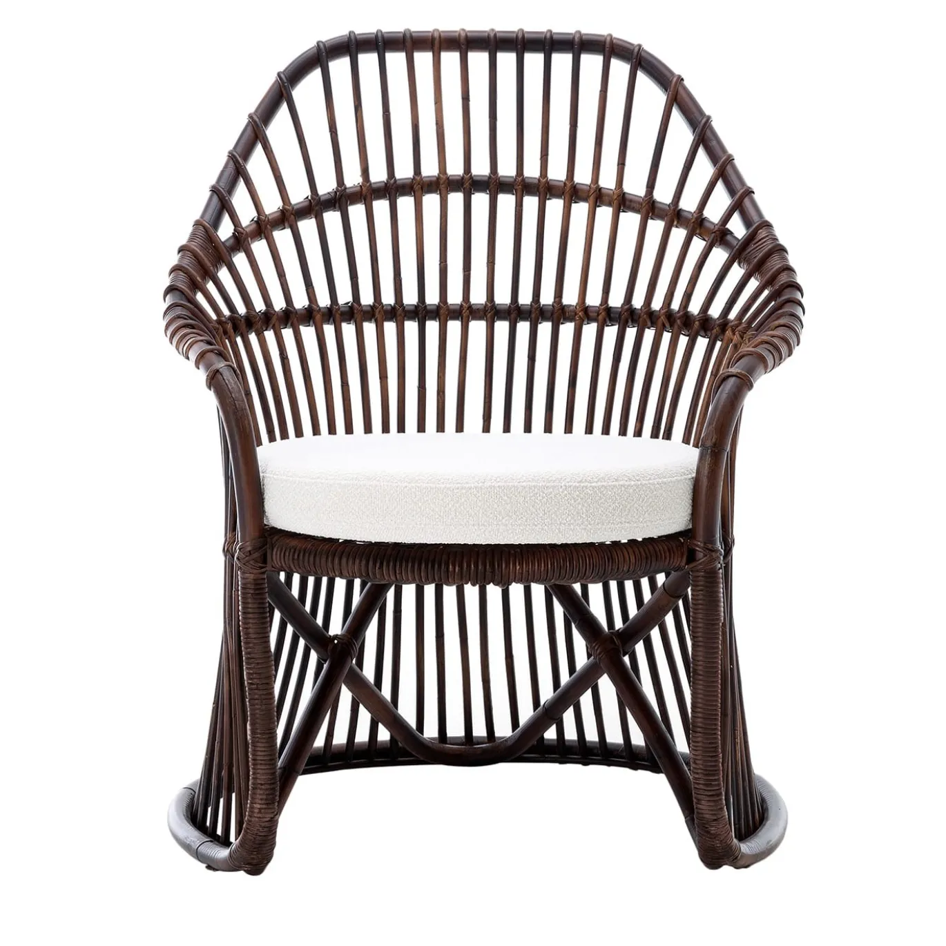 Poltrona Martingala Barrique in rattan di Marco Zanuso