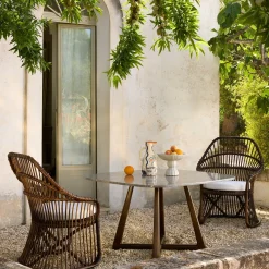 Poltrona Martingala Barrique in rattan di Marco Zanuso