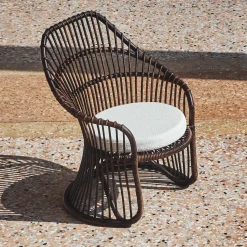Poltrona Martingala Barrique in rattan di Marco Zanuso