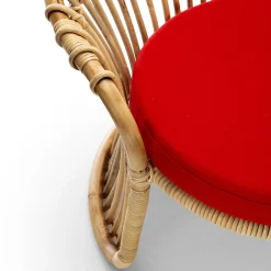 Poltrona Martingala in rattan naturale di Marco Zanuso