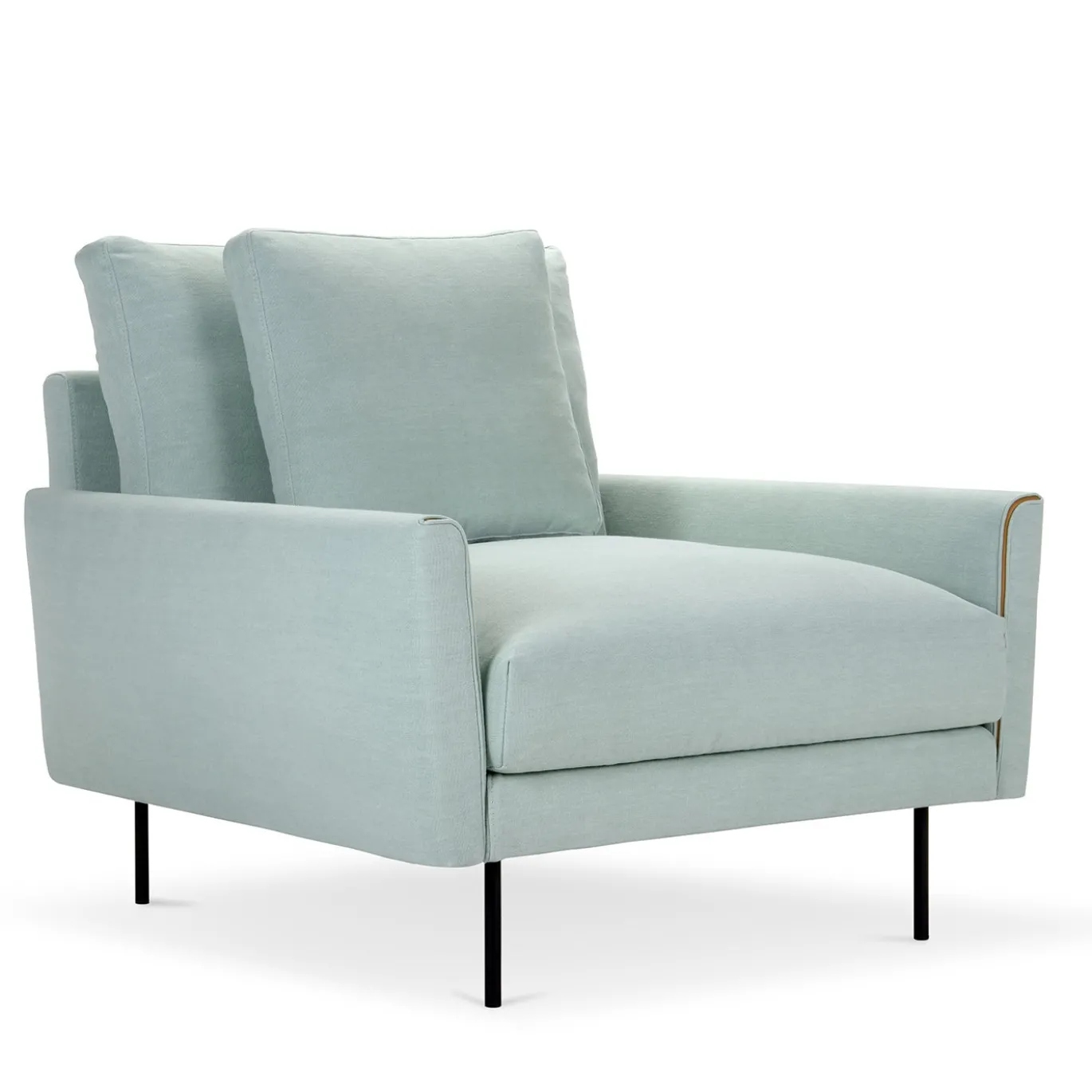 Poltrona Minimalista Barlow Azzurra