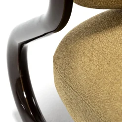 Poltrona Modernista in Tessuto Beige