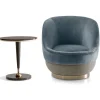 Poltrona Nido blu polvere