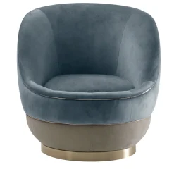 Poltrona Nido blu polvere