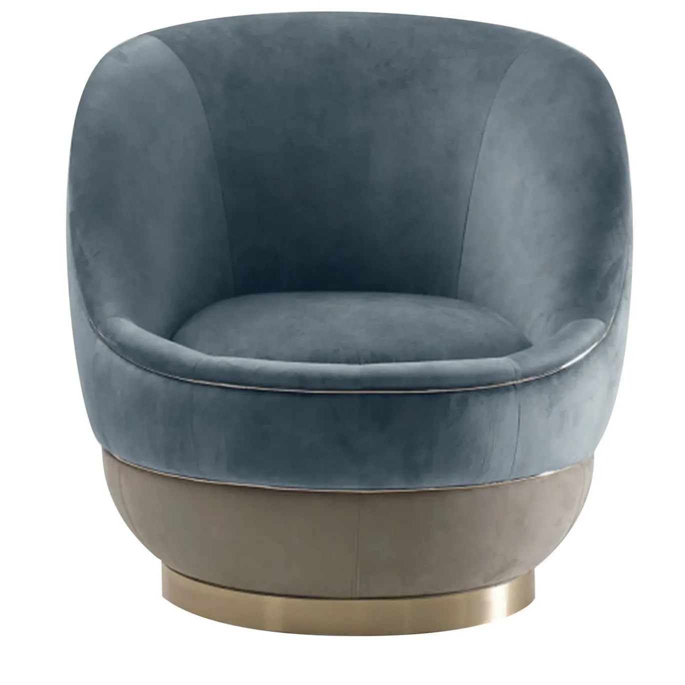 Poltrona Nido blu polvere