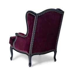Poltrona Pauline in velluto bordeaux