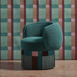 Poltrona Pirouette Clu Swivel Geo Wien di Lorenza Bozzoli