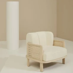 Poltrona Raquette 180 Beige di Cristina Celestino
