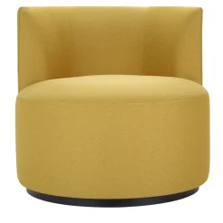 Poltrona rotonda Duke gialla