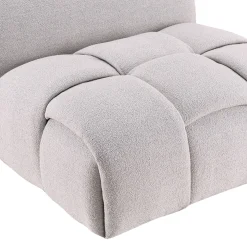 Poltrona Soft Sherpa Grigia Perla Glam
