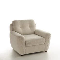 Poltrona Sornione in tessuto beige