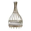 Poltrona Soul Nest in ottone dorato