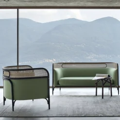 Poltrona Targa in verde di GamFratesi