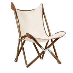 Poltrona Tripolina 1885 in Camoscio Bianco