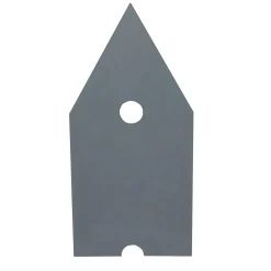 Poltrona Vescovina grigio scuro di Lanfranco Benvenuti