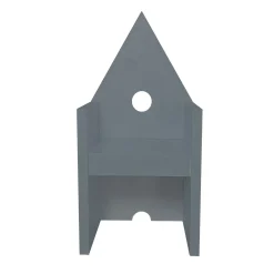 Poltrona Vescovina grigio scuro di Lanfranco Benvenuti
