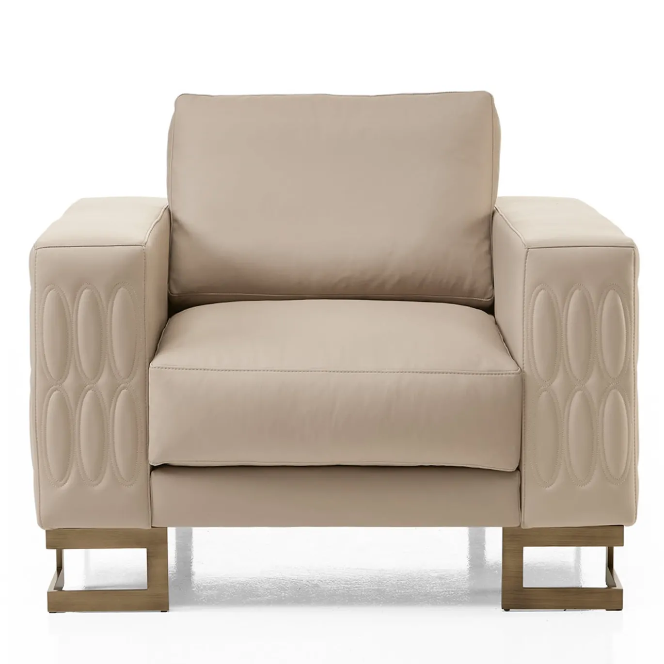 Poltrona Zaffiro Square-Based Beige
