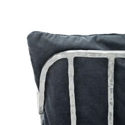 Poltroncina Bassa Moonlight argento e blu
