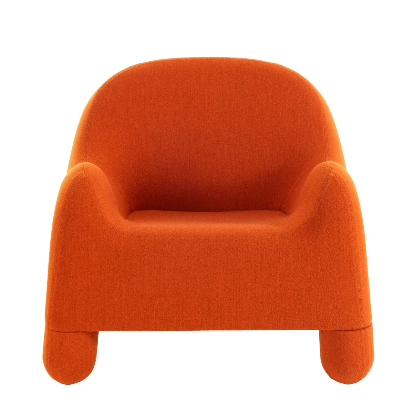 Poltroncina Gomma Arancione di De Pas, D'Urbino, Lomazzi