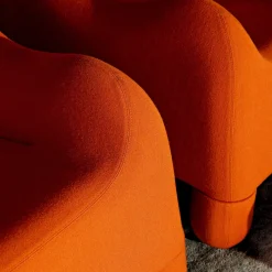 Poltroncina Gomma Arancione di De Pas, D'Urbino, Lomazzi