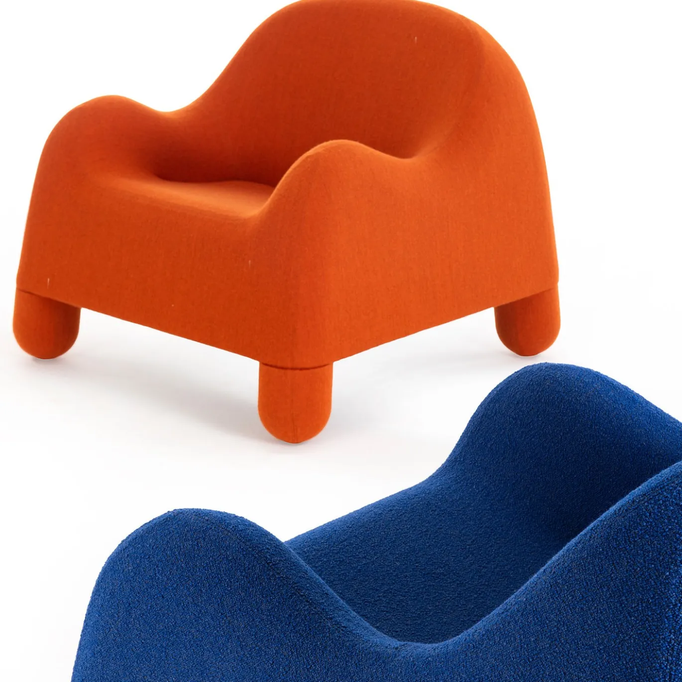 Poltroncina Gomma Arancione di De Pas, D'Urbino, Lomazzi