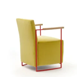 Poltroncina Gotham Small in velluto giallo