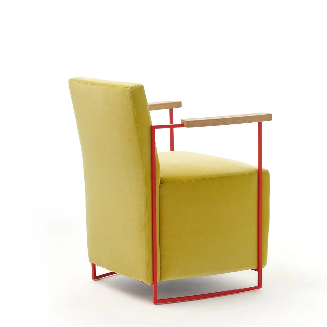 Poltroncina Gotham Small in velluto giallo