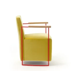 Poltroncina Gotham Small in velluto giallo