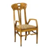 Poltroncina in Stile Liberty Italiano in Rovere di Eugenio Quarti