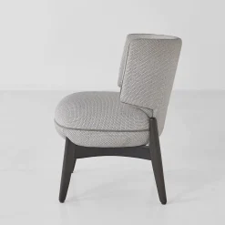 Poltroncina Roselìe in Finitura Ebano e Tessuto Aracaju