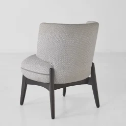 Poltroncina Roselìe in Finitura Ebano e Tessuto Aracaju