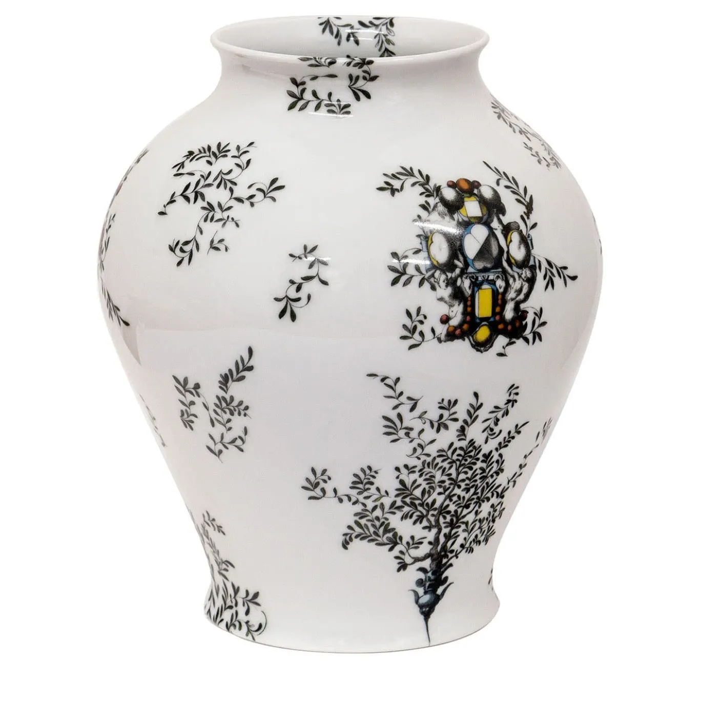 Pompei Vaso ad anfora con rami e gioielli h27cm