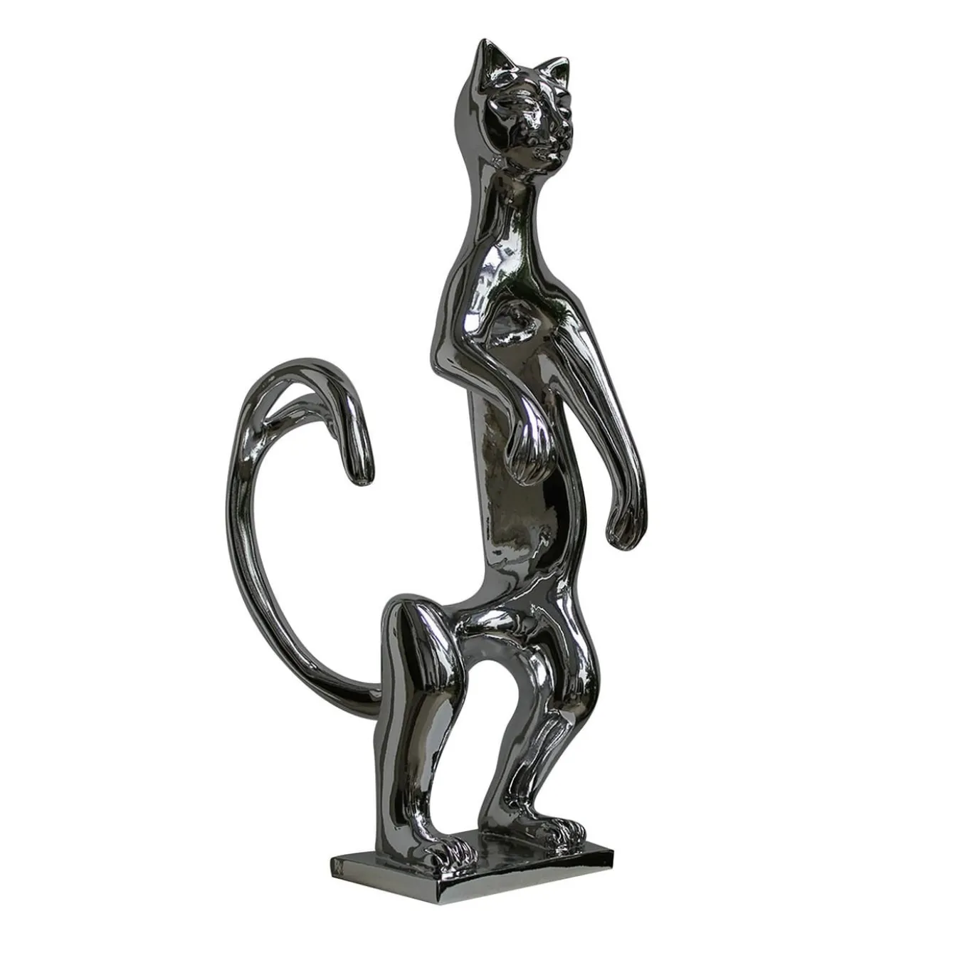 PoPCat Argento Scultura di Sauro Cavallini