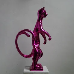 PoPCat Rosa Scultura di Sauro Cavallini