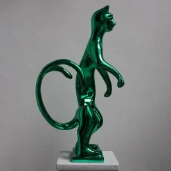 PoPCat Verde Scultura di Sauro Cavallini